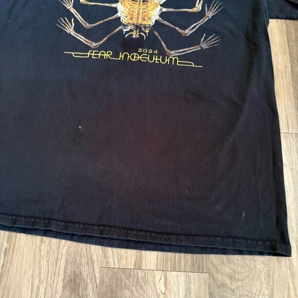 Tool Fear Inoculum 2024 Tour T-Shirt Men's Size L Black Worn Band Tee - Picture 5 of 7